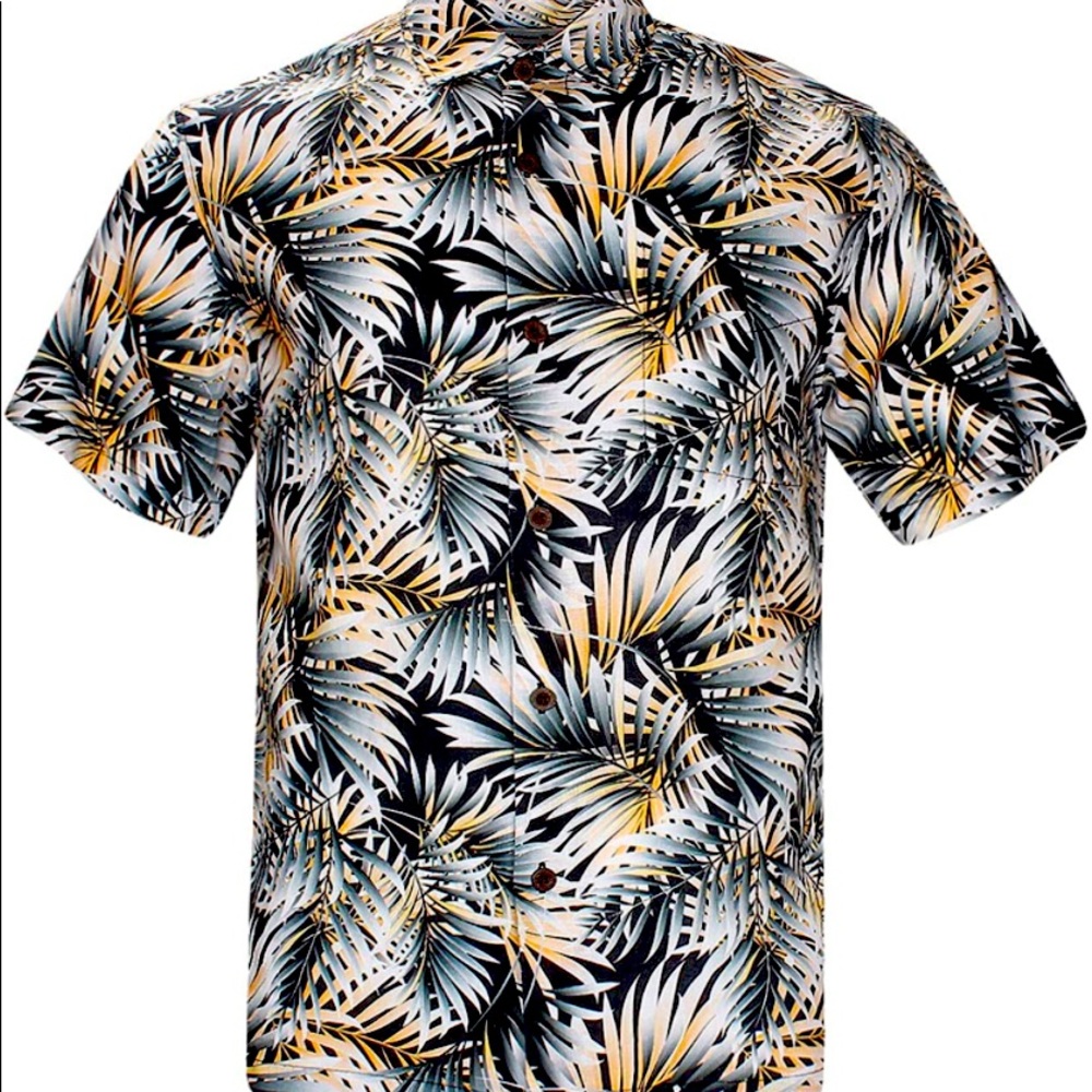 Havana Breeze Mens Hawaiian Shirts 100% Linen Short Sleeve Button Down